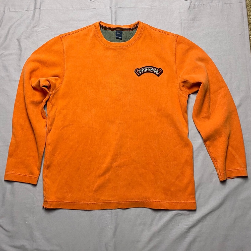 Gap Sweater W/Harley-Davidson Patch - image 1
